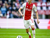 AFC Ajax Amsterdam defender Youri Baas plays during the match between Ajax and Groningen at the Johan Cruijff ArenA for the Dutch Eredivisie...