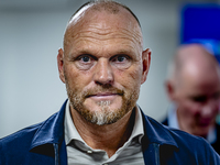 FC Twente trainer Joseph Oosting speaks during the press conference after the match between Feyenoord and Twente at the Feyenoord stadium De...