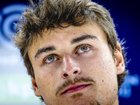 Feyenoord Rotterdam defender Hugo Bueno speaks during the press conference after the match between Feyenoord and Twente at the Feyenoord sta...