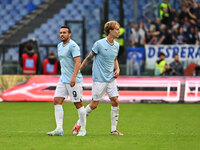 Pedro of S.S. Lazio celebrates after scoring the goal of 2-1 during the 7th day of the Serie A Championship between S.S. Lazio and Empoli F....