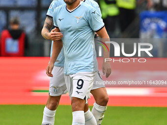 Pedro of S.S. Lazio celebrates after scoring the goal of 2-1 during the 7th day of the Serie A Championship between S.S. Lazio and Empoli F....