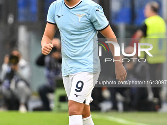 Pedro of S.S. Lazio celebrates after scoring the goal of 2-1 during the 7th day of the Serie A Championship between S.S. Lazio and Empoli F....