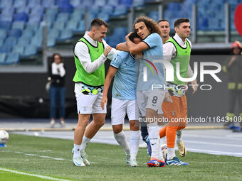 Pedro of S.S. Lazio celebrates after scoring the goal of 2-1 during the 7th day of the Serie A Championship between S.S. Lazio and Empoli F....