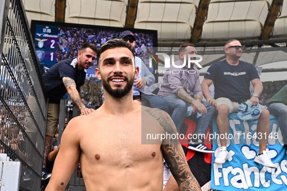 Valentin Castellanos of S.S. Lazio participates in the 7th day of the Serie A Championship between S.S. Lazio and Empoli F.C. at the Olympic...