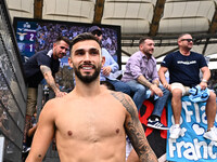 Valentin Castellanos of S.S. Lazio participates in the 7th day of the Serie A Championship between S.S. Lazio and Empoli F.C. at the Olympic...