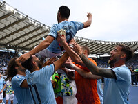 Pedro of S.S. Lazio participates in the 7th day of the Serie A Championship between S.S. Lazio and Empoli F.C. at the Olympic Stadium in Rom...