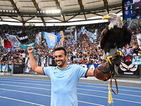 Pedro of S.S. Lazio participates in the 7th day of the Serie A Championship between S.S. Lazio and Empoli F.C. at the Olympic Stadium in Rom...