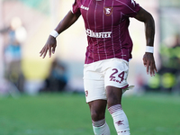 Jayden Braaf of US Salernitana is in action during the Serie B match between Palermo and Salernitana at the Stadio ''Renzo Barbera'' in Pale...