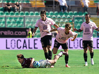 Jacopo Segre of Palermo FC is in action during the Serie B match between Palermo and Salernitana at the Stadio ''Renzo Barbera'' in Palermo,...