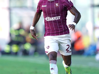 Jayden Braaf of US Salernitana is in action during the Serie B match between Palermo and Salernitana at the Stadio ''Renzo Barbera'' in Pale...