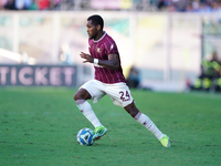 Jayden Braaf of US Salernitana is in action during the Serie B match between Palermo and Salernitana at the Stadio ''Renzo Barbera'' in Pale...