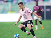 Valerio Verre of Palermo FC is in action during the Serie B match between Palermo and Salernitana at the Stadio ''Renzo Barbera'' in Palermo...