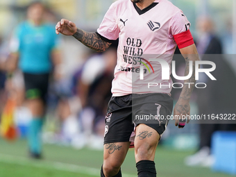 Francesco Di Mariano of Palermo FC is in action during the Serie B match between Palermo and Salernitana at the Stadio ''Renzo Barbera'' in...