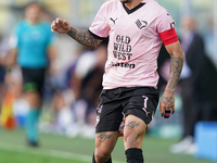 Francesco Di Mariano of Palermo FC is in action during the Serie B match between Palermo and Salernitana at the Stadio ''Renzo Barbera'' in...