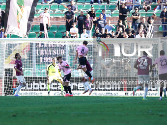 Jacopo Segre of Palermo FC plays during the Serie B match between Palermo and Salernitana at the Stadio ''Renzo Barbera'' in Palermo, Italy,...