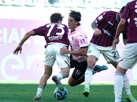 Filippo Ranocchia of Palermo FC is in action during the Serie B match between Palermo and Salernitana at the Stadio ''Renzo Barbera'' in Pal...