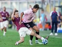 Filippo Ranocchia of Palermo FC is in action during the Serie B match between Palermo and Salernitana at the Stadio ''Renzo Barbera'' in Pal...