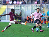 Valerio Verre of Palermo FC is in action during the Serie B match between Palermo and Salernitana at the Stadio ''Renzo Barbera'' in Palermo...