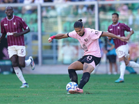 Dimitris Nikolaou of Palermo FC is in action during the Serie B match between Palermo and Salernitana at the Stadio Renzo Barbera in Palermo...