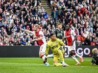 AFC Ajax Amsterdam midfielder Davy Klaassen celebrates the 1-0 goal during the match between Ajax and Groningen at the Johan Cruijff ArenA f...