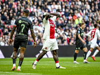 AFC Ajax Amsterdam forward Brian Brobbey plays during the match between Ajax and Groningen at the Johan Cruijff ArenA for the Dutch Eredivis...