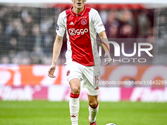 AFC Ajax Amsterdam defender Youri Baas plays during the match between Ajax and Groningen at the Johan Cruijff ArenA for the Dutch Eredivisie...