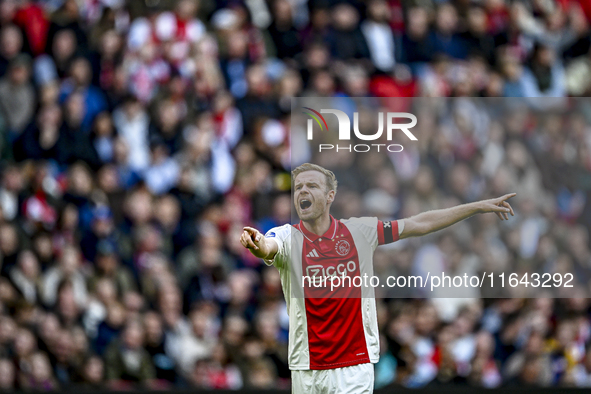 AFC Ajax Amsterdam midfielder Davy Klaassen plays during the match between Ajax and Groningen at the Johan Cruijff ArenA for the Dutch Eredi...