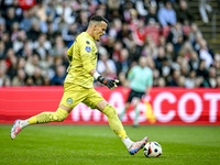 FC Groningen goalkeeper Etienne Vaessen participates in the match between Ajax and Groningen at the Johan Cruijff ArenA for the Dutch Erediv...