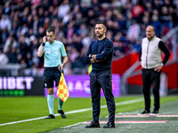 AFC Ajax Amsterdam trainer Francesco Fariolo is present during the match between Ajax and Groningen at the Johan Cruijff ArenA for the Dutch...