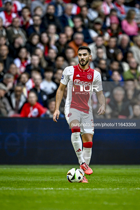 AFC Ajax Amsterdam defender Josip Sutalo plays during the match between Ajax and Groningen at the Johan Cruijff ArenA for the Dutch Eredivis...