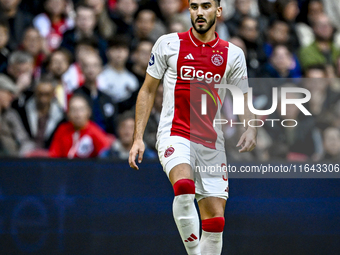 AFC Ajax Amsterdam defender Josip Sutalo plays during the match between Ajax and Groningen at the Johan Cruijff ArenA for the Dutch Eredivis...