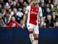 AFC Ajax Amsterdam defender Josip Sutalo plays during the match between Ajax and Groningen at the Johan Cruijff ArenA for the Dutch Eredivis...