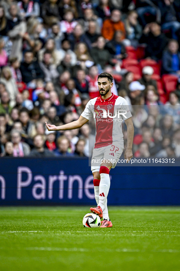 AFC Ajax Amsterdam defender Josip Sutalo plays during the match between Ajax and Groningen at the Johan Cruijff ArenA for the Dutch Eredivis...