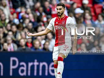 AFC Ajax Amsterdam defender Josip Sutalo plays during the match between Ajax and Groningen at the Johan Cruijff ArenA for the Dutch Eredivis...