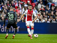 AFC Ajax Amsterdam defender Josip Sutalo plays during the match between Ajax and Groningen at the Johan Cruijff ArenA for the Dutch Eredivis...