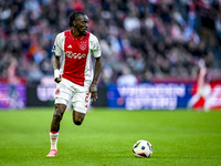 AFC Ajax Amsterdam forward Bertrand Traore plays during the match between Ajax and Groningen at the Johan Cruijff ArenA for the Dutch Erediv...