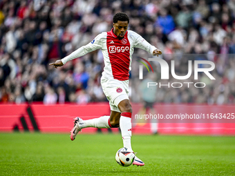 AFC Ajax Amsterdam forward Chuba Akpom plays during the match between Ajax and Groningen at the Johan Cruijff ArenA for the Dutch Eredivisie...