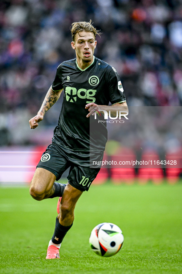 FC Groningen midfielder Luciano Valente plays during the match between Ajax and Groningen at the Johan Cruijff ArenA for the Dutch Eredivisi...