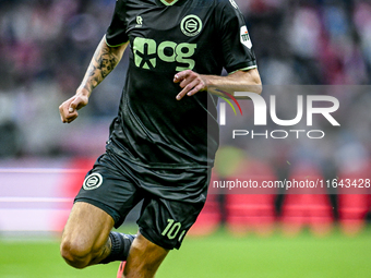 FC Groningen midfielder Luciano Valente plays during the match between Ajax and Groningen at the Johan Cruijff ArenA for the Dutch Eredivisi...