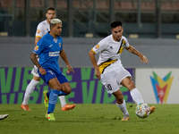 Ariel Brian Gambarte of Zabbar St. Patrick is in action during the Malta 360 Sports Premier League soccer match between Zabbar St. Patrick a...