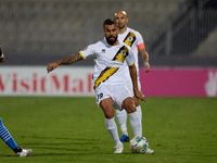 Vinicius De Paiva of Zabbar St. Patrick is in action during the Malta 360 Sports Premier League soccer match between Zabbar St. Patrick and...