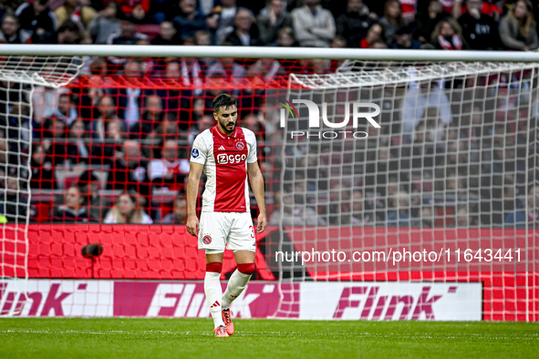 AFC Ajax Amsterdam defender Josip Sutalo plays during the match between Ajax and Groningen at the Johan Cruijff ArenA for the Dutch Eredivis...