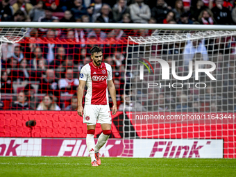 AFC Ajax Amsterdam defender Josip Sutalo plays during the match between Ajax and Groningen at the Johan Cruijff ArenA for the Dutch Eredivis...