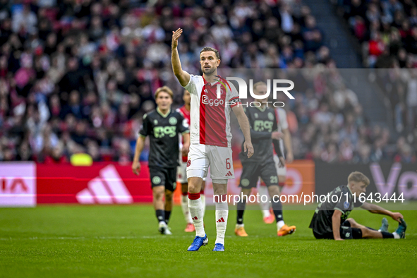 AFC Ajax Amsterdam midfielder Jordan Henderson plays during the match between Ajax and Groningen at the Johan Cruijff ArenA for the Dutch Er...