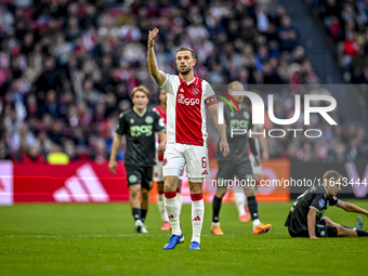 AFC Ajax Amsterdam midfielder Jordan Henderson plays during the match between Ajax and Groningen at the Johan Cruijff ArenA for the Dutch Er...