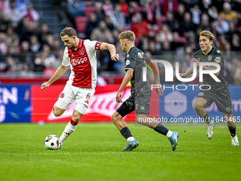 AFC Ajax Amsterdam midfielder Jordan Henderson plays during the match between Ajax and Groningen at the Johan Cruijff ArenA for the Dutch Er...