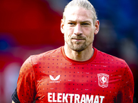 FC Twente goalkeeper Lars Unnerstall plays during the match between Feyenoord and Twente at the Feyenoord stadium De Kuip for the Dutch Ered...