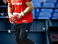 FC Twente goalkeeper Issam El Maach plays during the match between Feyenoord and Twente at the Feyenoord stadium De Kuip for the Dutch Eredi...