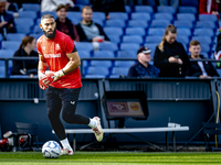 FC Twente goalkeeper Issam El Maach plays during the match between Feyenoord and Twente at the Feyenoord stadium De Kuip for the Dutch Eredi...