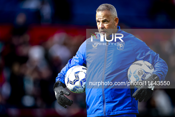 FC Twente goalkeepers trainer Rein Baart is present during the match between Feyenoord and Twente at the Feyenoord stadium De Kuip for the D...